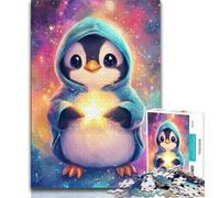 Puzzle da 1000 pezzi per adolescenti, puzzle a forma di pinguino, interessante interazione genitore-figlio per ridurre lo stress (dimensioni 75x50cm)
