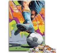 Puzzle da 1000 pezzi per adolescenti, puzzle a olio raffiguranti il calcio, giocattoli avvincenti per la decorazione della casa, sfida all'intelligenza cerebrale (75x50cm)