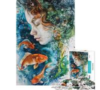 Puzzle da 1000 pezzi per adolescenti puzzle a tema mondo acquatico mistico puzzle per adulti giochi per famiglie decorazione per la casa regalo di compleanno (dimensioni 38x26cm)