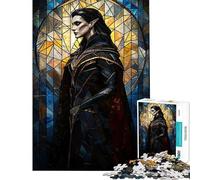 Puzzle da 1000 pezzi per adolescenti puzzle a vetrata con tema vampiri per adulti giocattolo fai da te ideale per passare il tempo in casa gioco stimolante regalo (dimensioni 38x52cm)