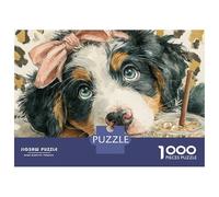 Puzzle Da 1000 Pezzi Per Adolescenti Puzzle Adorable Puppy with Iced Coffee Puzzle Giochi Rilassanti Regalo Di Compleanno Regali Antistress 70x50cm/1000pcs