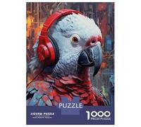 Puzzle Da 1000 Pezzi Per Adolescenti Puzzle African Grey Parrot Puzzle Giochi Per Famiglie Corsa Di Velocità Manuale Regali Di Compleanno E Unici 52x38cm/1000pcs