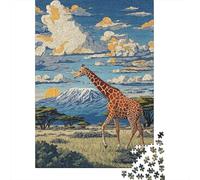 Puzzle Da 1000 Pezzi Per Adolescenti Puzzle African Safari Scene-1 Puzzle Fai Da Te Giocattoli Per Il Divertimento in Famiglia Per Compleanno, Natale 52x38cm/1000pcs
