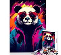 Puzzle da 1000 pezzi per adolescenti puzzle alla moda a forma di panda gigante giocattolo da parete regalo divertente gioco rompicapo per migliorare l'amore tra coppie dimensioni 38x26cm