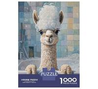Puzzle Da 1000 Pezzi Per Adolescenti Puzzle Alpaca Bath Time Puzzle Per Adulti Giochi Rilassanti Taglio Di Precisione Difficile E Impegnativo 52x38cm/1000pcs