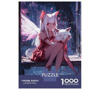 Puzzle Da 1000 Pezzi Per Adolescenti Puzzle Angel Fox Embrace Puzzle Per Adulti Gioco Pratico Migliora La Memoria Difficile E Stimolante 52x38cm/1000pcs