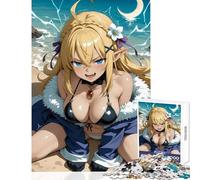 Puzzle da 1000 pezzi per adolescenti puzzle anime ragazza elfo sulla spiaggia giocattoli antistress regali di compleanno gioco rompicapo interazione genitore-figlio dimensioni 38x26cm