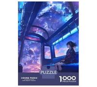 Puzzle Da 1000 Pezzi Per Adolescenti Puzzle Anime Space Fantasy Train Puzzle Per Adulti Gioco Pratico Migliora La Memoria Difficile E Stimolante 38x26cm/1000pcs