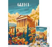 Puzzle da 1000 pezzi per adolescenti Puzzle Antica Grecia Gloria Decorazione per la casa Giocattoli Regali di Babbo Natale segreto Gioco pratico Aiuta il cervello Esercizio Dimensioni 38x26cm