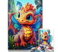 Puzzle da 1000 pezzi per adolescenti puzzle Art Dragon Baby per adolescenti gioco stimolante ideale come regalo per tutta la famiglia 75x50cm