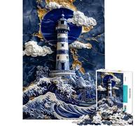 Puzzle da 1000 pezzi per adolescenti puzzle artistico in porcellana Speranza sul mare per adulti giocattolo fai da te ideale per passare il tempo durante le vacanze compleanni
