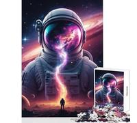 Puzzle da 1000 pezzi per adolescenti puzzle astronauta nebulosa tempesta giocattoli antistress regali di Babbo Natale segreto giochi rilassanti migliorare l'amore tra coppie dimensioni 38x26cm