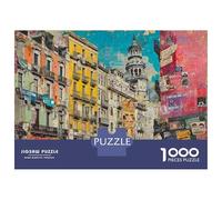 Puzzle Da 1000 Pezzi Per Adolescenti Puzzle Barcelona Cityscape Art Print Puzzle Giochi Per Famiglie Corsa Di Velocità Manuale Regali Di Compleanno E Unici 38x26cm/1000pcs