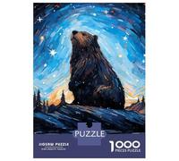 Puzzle Da 1000 Pezzi Per Adolescenti Puzzle Beaver Bober Starry Night Puzzle Per Adulti Gioco Pratico Ma Divertente E Umoristico Interazione Genitore-figlio 52x38cm/1000pcs