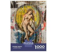 Puzzle Da 1000 Pezzi Per Adolescenti Puzzle Birth of Venus Graffiti Collage Puzzle Per Adulti Giocattoli Antistress Decorazione Murale Difficile E Stimolante 38x26cm/1000pcs