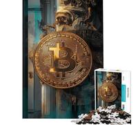 Puzzle da 1000 pezzi per adolescenti puzzle Bitcoin rovine antiche arte puzzle per adulti giochi per famiglie decorazione per la casa compleanno e regali unici (dimensioni 38x52cm)
