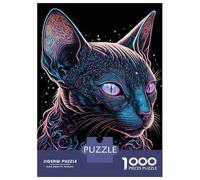 Puzzle Da 1000 Pezzi Per Adolescenti Puzzle Black Light Cat 29 Puzzle Gioco Pratico Corsa Di Velocità Manuale Offerta Come Regalo Per Tutta La Famiglia 38x26cm/1000pcs
