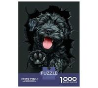 Puzzle Da 1000 Pezzi Per Adolescenti Puzzle Black Russian Terrier Puzzle Per Adulti Giocattoli Antistress Sfida Difficile Per Compleanno, Natale 52x38cm/1000pcs