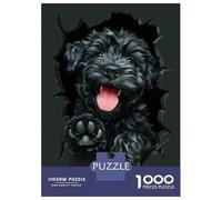 Puzzle Da 1000 Pezzi Per Adolescenti Puzzle Black Russian Terrier Puzzle Per Adulti Gioco Pratico Ma Divertente E Umoristico Interazione Genitore-figlio 70x50cm/1000pcs