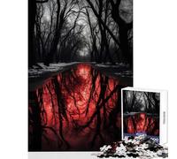 Puzzle da 1000 pezzi per adolescenti puzzle Blood River giocattolo educativo regali di compleanno giochi divertenti collezione di artisti belle arti dimensioni 38x52cm