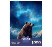 Puzzle Da 1000 Pezzi Per Adolescenti Puzzle Brown Bear Starry Aurora Puzzle Per Adulti Gioco Per Famiglie Analisi E Logica Regali Di Compleanno E Unici 38x26cm/1000pcs