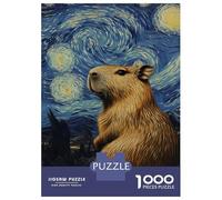 Puzzle Da 1000 Pezzi Per Adolescenti Puzzle Capybara Starry Night-4 Puzzle Per Adulti Giochi Rilassanti Che Migliorano La Memoria Regali Di Compleanno E Unici 70x50cm/1000pcs