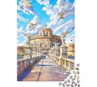 Puzzle Da 1000 Pezzi Per Adolescenti Puzzle Castel Sant'Angelo Rome's Historic Castle Puzzle Giochi Rilassanti Regalo Di Compleanno Regali Antistress 70x50cm/1000pcs