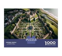 Puzzle Da 1000 Pezzi Per Adolescenti Puzzle Castle with A Beautiful Garden Puzzle Gioco Pratico Corsa Di Velocità Manuale Offerta Come Regalo Per Tutta La Famiglia 52x38cm/1000pcs