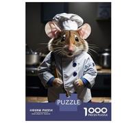 Puzzle Da 1000 Pezzi Per Adolescenti Puzzle Chef Mouse Puzzle Per Adulti Giochi Rilassanti Ma Divertenti E Umoristici È Ideale Come Regalo 70x50cm/1000pcs