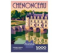 Puzzle Da 1000 Pezzi Per Adolescenti Puzzle Chenonceau Castle Art Puzzle Per Adulti Gioco Per Famiglie Regali Per Donne Difficile E Stimolante 70x50cm/1000pcs
