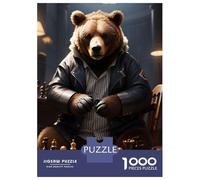 Puzzle Da 1000 Pezzi Per Adolescenti Puzzle Chess Bear Playing Puzzle Per Adulti Gioco Pratico Ma Divertente E Umoristico Interazione Genitore-figlio 52x38cm/1000pcs
