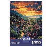 Puzzle Da 1000 Pezzi Per Adolescenti Puzzle Chiang Mai Thailand Landscape Art Puzzle Per Adulti Gioco Pratico Ma Divertente E Umoristico Interazione Genitore-figlio 38x26cm/1000pcs