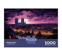 Puzzle Da 1000 Pezzi Per Adolescenti Puzzle Cityscape at Twilight A Serene Urban Scene Puzzle Per Adulti Giocattoli Antistress Sfida Difficile Per Compleanno, Natale 70x50cm/1000pcs