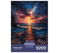 Puzzle Da 1000 Pezzi Per Adolescenti Puzzle Coastal Pier Sunset Puzzle Giochi Rilassanti Regalo Di Compleanno Regali Antistress 52x38cm/1000pcs