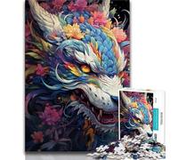 Puzzle da 1000 pezzi per adolescenti,puzzle colorati con graffiti e draghi volanti per adulti,ideali come regali per tutta la famiglia,adatti a bambini di età compresa tra 14 e 18 anni (38x26cm)