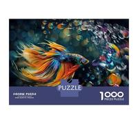 Puzzle Da 1000 Pezzi Per Adolescenti Puzzle Colorful Betta Fish Art Print Per Adolescenti Puzzle Gioco Pratico Decorazione Murale Compleanno E Regali 52x38cm/1000pcs