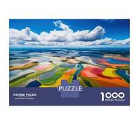 Puzzle Da 1000 Pezzi Per Adolescenti Puzzle Colorful Fields of Rice Puzzle Giochi Per Famiglie Corsa Di Velocità Manuale Regali Di Compleanno E Unici 38x26cm/1000pcs