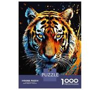 Puzzle Da 1000 Pezzi Per Adolescenti Puzzle Colorful Tiger Portrait Puzzle Gioco Pratico Corsa Di Velocità Manuale Offerta Come Regalo Per Tutta La Famiglia 38x26cm/1000pcs
