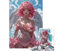 Puzzle da 1000 pezzi per adolescenti puzzle con angelo divino e ragazza anime difficile e stimolante decorazione per la casa giocattolo antistress adatto a partire dai 14 anni (38x26cm)