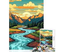 Puzzle da 1000 pezzi per adolescenti puzzle con bellissime valli e montagne decorazioni per la casa giocattoli idee regalo per giochi educativi allena il tuo cervello e le tue mani dimensioni 38x26cm