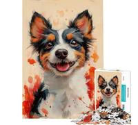 Puzzle da 1000 pezzi per adolescenti puzzle con cane sorridente giocattolo fai da te per adulti ideale per passare il tempo durante le vacanze compleanni e altre occasioni