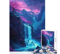Puzzle da 1000 pezzi per adolescenti puzzle con cascata di montagna magica giocattoli antistress idee regalo gioco per famiglie allena il cervello e le mani dimensioni 38x26cm