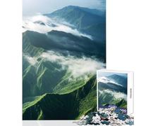 Puzzle da 1000 pezzi per adolescenti puzzle con cime di montagne tra le nuvole giocattolo decorazione da parete regalo di compleanno gioco pratico collezione di artisti belle arti dimensioni 38x52cm
