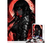 Puzzle da 1000 pezzi per adolescenti puzzle con elfo oscuro guerriero giocattoli antistress idee regalo gioco per famiglie allena il cervello e le mani dimensioni 38x26cm