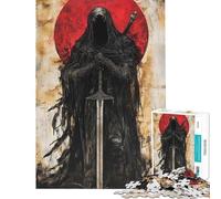 Puzzle da 1000 pezzi per adolescenti puzzle con figura oscura e spada puzzle per adulti giochi rilassanti ma divertenti e spiritosi ideale come regalo per tutta la famiglia (dimensioni 38x52cm)