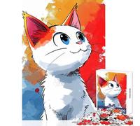 Puzzle da 1000 pezzi per adolescenti puzzle con gattino avventuroso giocattoli fai da te fantastici regali e giocattoli gioco educativo interazione genitore-figlio dimensioni 38x26cm