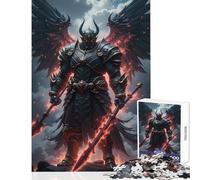 Puzzle da 1000 pezzi per adolescenti puzzle con guerriero alato e lance giocattolo decorazione da parete regalo di compleanno gioco pratico collezione di artisti belle arti dimensioni 50x75cm