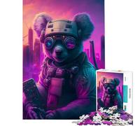 Puzzle da 1000 pezzi per adolescenti puzzle con koala puzzle da 1000 pezzi giocattolo decorativo per la casa difficile antistress regalo (38x26cm)