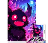 Puzzle da 1000 pezzi per adolescenti puzzle con mostri villaggio invernale giocattoli antistress regali di Babbo Natale segreto giochi rilassanti per migliorare l'amore tra coppie dimensioni 50x75cm