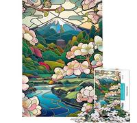 Puzzle da 1000 pezzi per adolescenti puzzle con paesaggio estivo giapponese per adulti giocattolo decorativo da parete migliora la memoria riduce lo stress regalo (dimensioni 50x75cm)